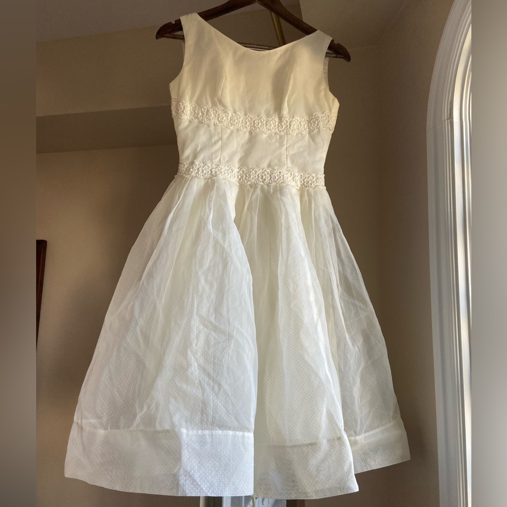 Angelic cream bridal cocktail dress
